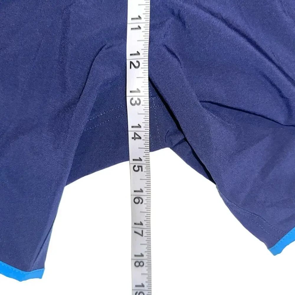 NEW Bonobos Stargazer Curved Hem 7 Inch Inseam Blue Swim Trunks XLARGE